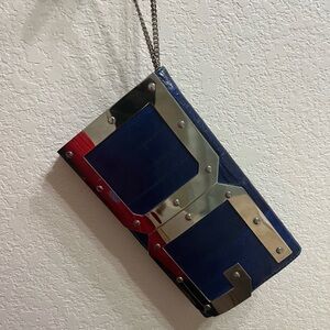 Authentic Rare Vintage Dolce & Gabbana Logo Metal Clutch